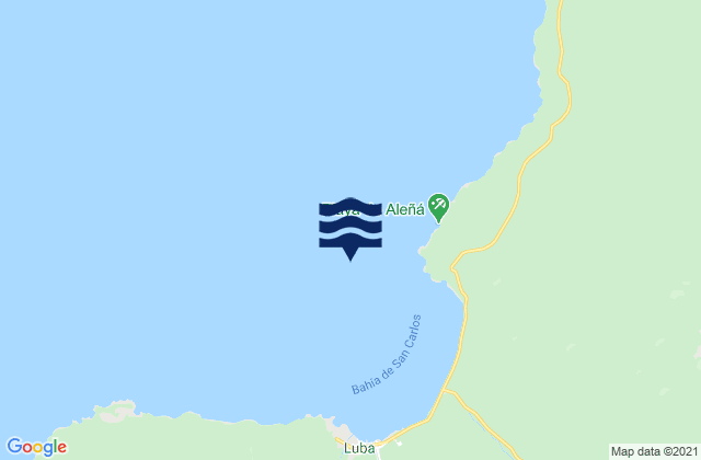 Mapa de mareas San Carlos, Equatorial Guinea