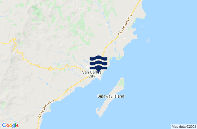 Mapa de mareas San Carlos, Philippines