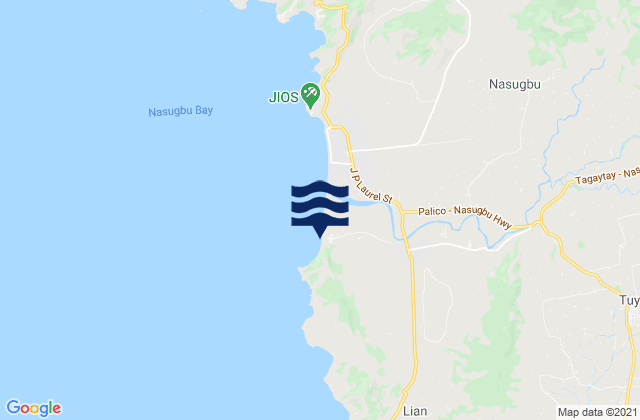 Mapa de mareas San Diego, Philippines