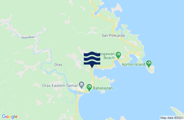 Mapa de mareas San Eduardo, Philippines