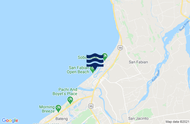 Mapa de mareas San Fabian, Philippines