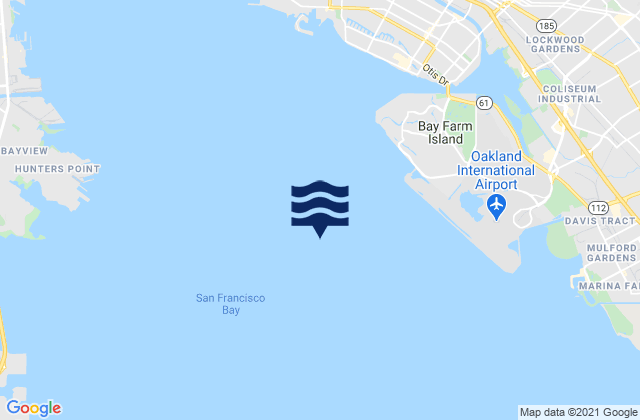 Mapa de mareas San Francisco Bay, United States