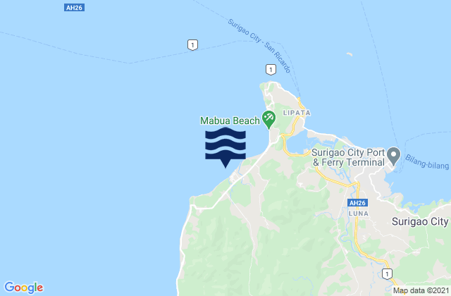Mapa de mareas San Francisco, Philippines