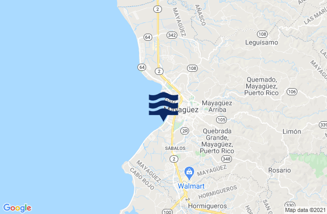 Mapa de mareas San Germán Municipio, Puerto Rico