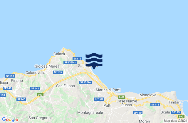 Mapa de mareas San Giorgio, Italy