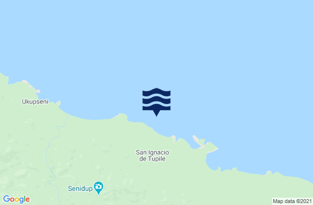 Mapa de mareas San Ignacio de Tupile, Panama