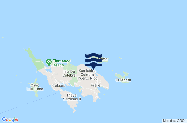 Mapa de mareas San Isidro Barrio, Puerto Rico