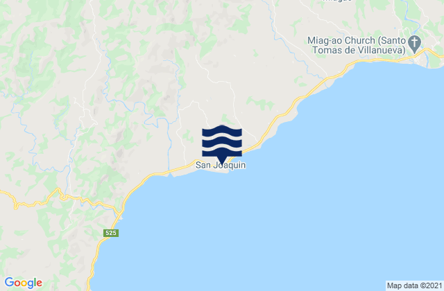 Mapa de mareas San Joaquin, Philippines