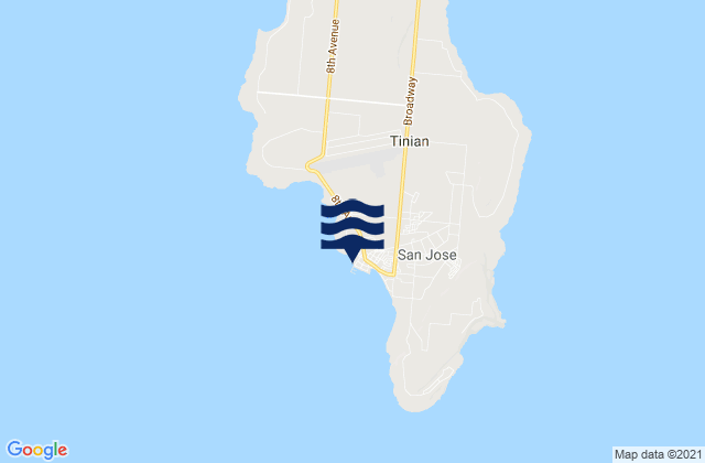 Mapa de mareas San Jose Village, Northern Mariana Islands