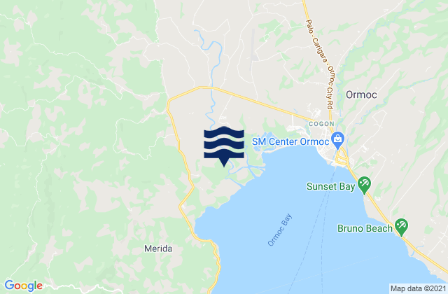 Mapa de mareas San Juan, Philippines