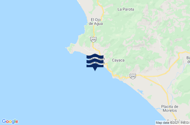 Mapa de mareas San Juan de Alima, Mexico