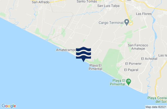 Mapa de mareas San Luis Talpa, El Salvador