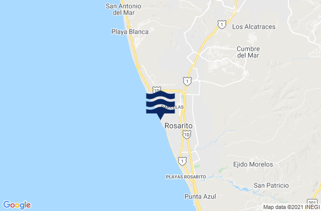 Mapa de mareas San Luis, Mexico