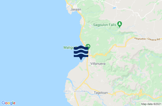 Mapa de mareas San Martin, Philippines