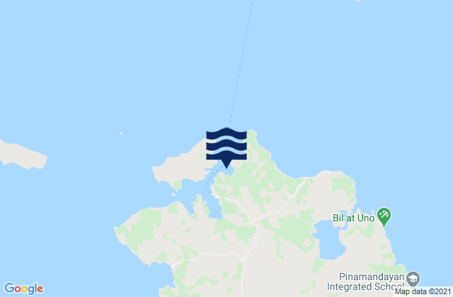 Mapa de mareas San Pascual Burias Island, Philippines