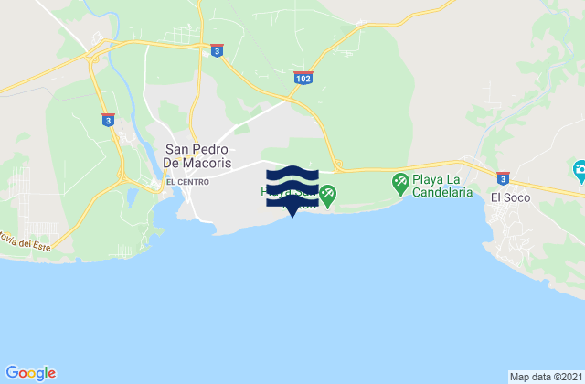 Mapa de mareas San Pedro De Macorís, Dominican Republic