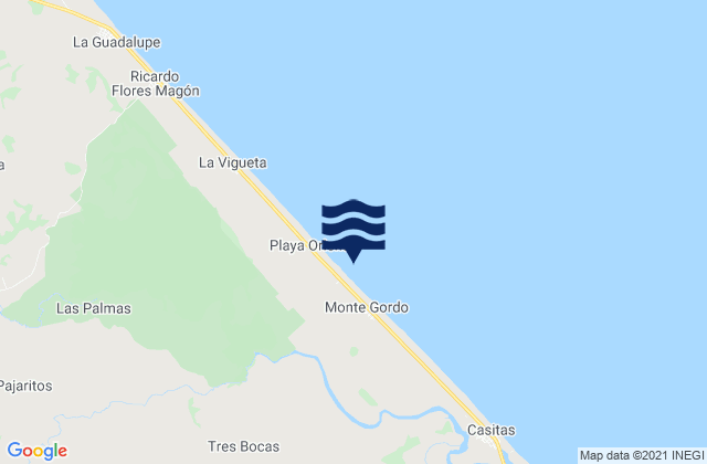 Mapa de mareas San Rafael, Mexico