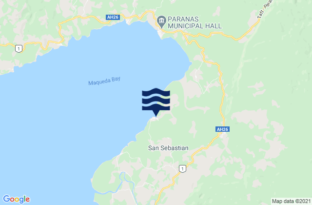 Mapa de mareas San Sebastian, Philippines