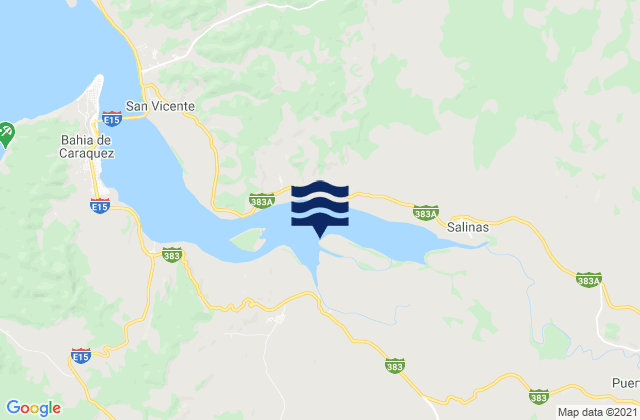 Mapa de mareas San Vicente, Ecuador