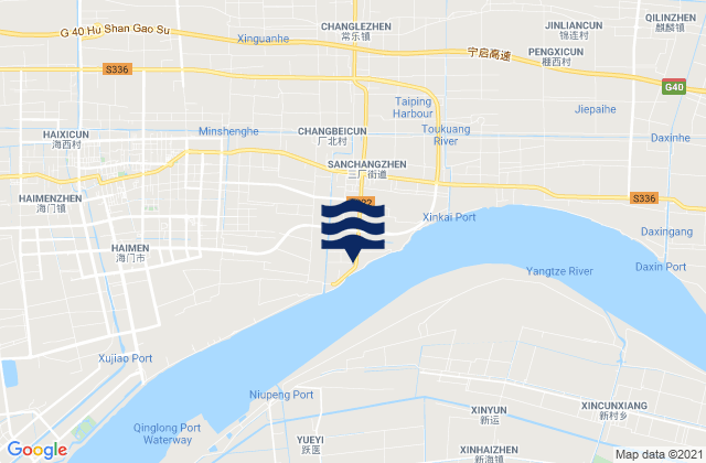 Mapa de mareas Sanchang, China