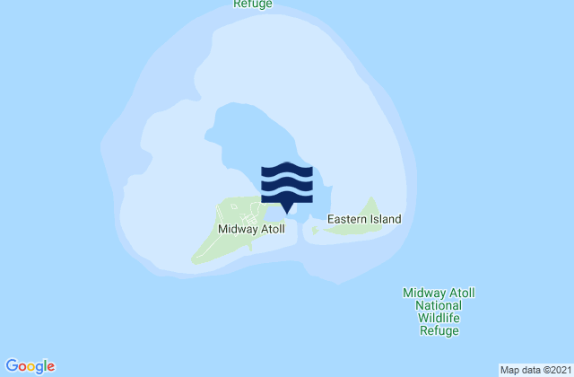 Mapa de mareas Sand Island Midway Islands, United States