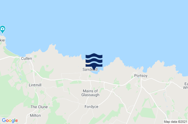 Mapa de mareas Sandend Bay Beach, United Kingdom
