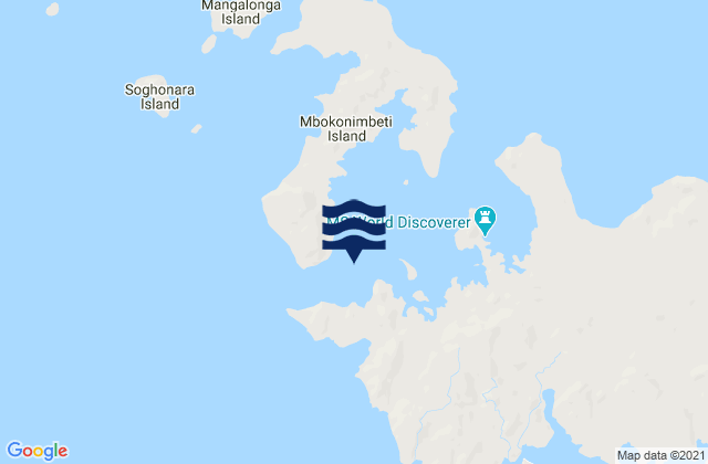 Mapa de mareas Sandfly Passage, Solomon Islands