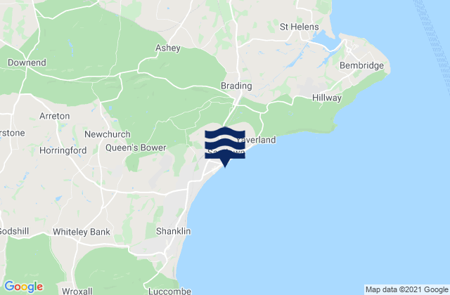 Mapa de mareas Sandown Beach, United Kingdom
