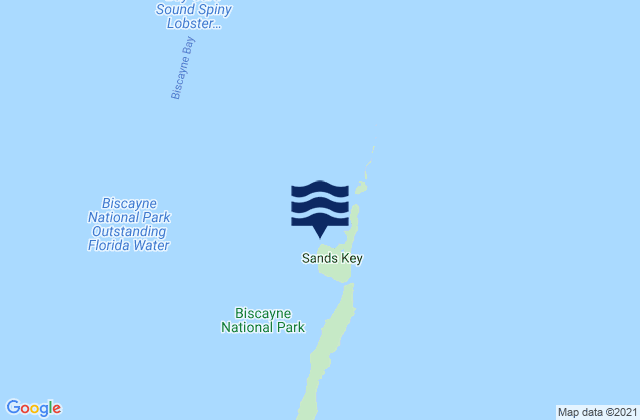 Mapa de mareas Sands Key (Biscayne Bay), United States