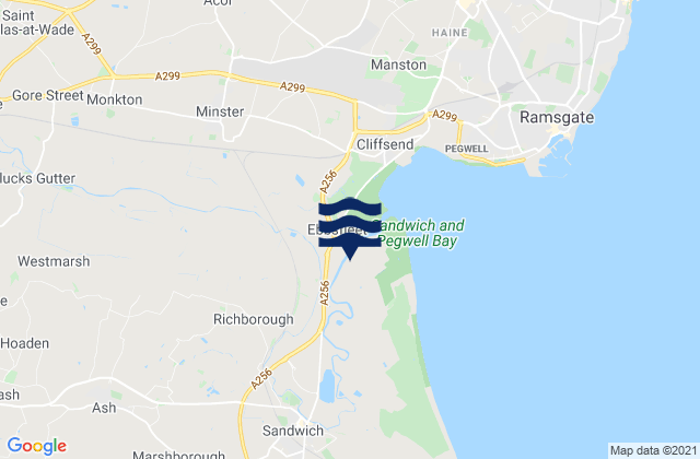 Mapa de mareas Sandwich, United Kingdom