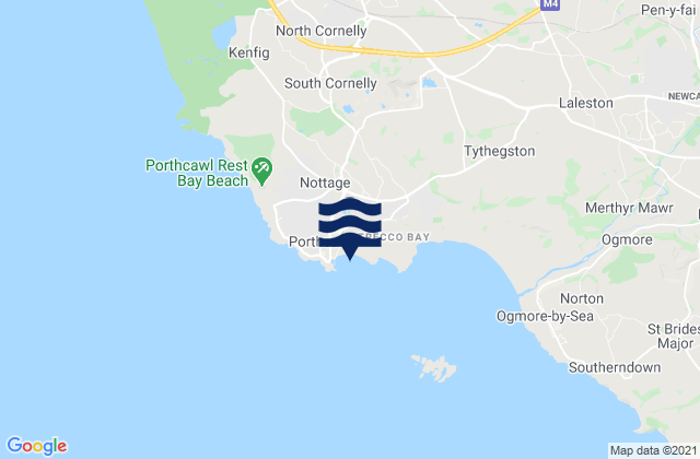 Mapa de mareas Sandy Bay Beach, United Kingdom