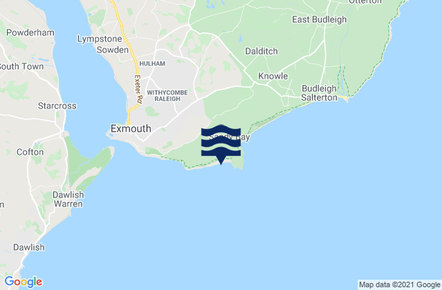Mapa de mareas Sandy Bay Beach, United Kingdom