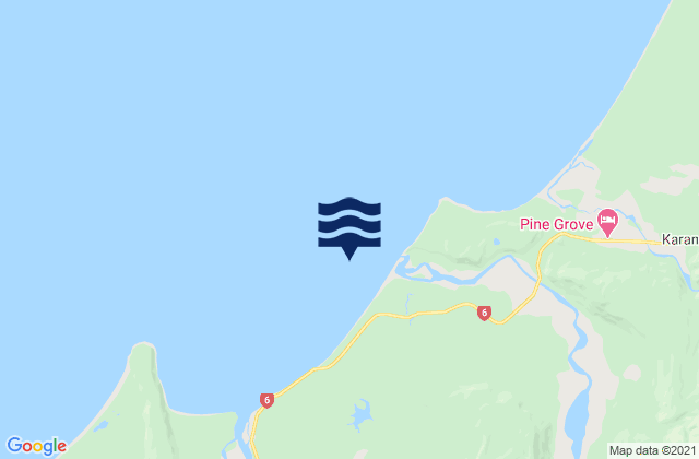 Mapa de mareas Sandy Beach, New Zealand