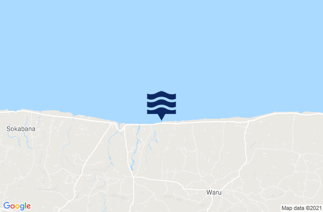 Mapa de mareas Sangoleng, Indonesia