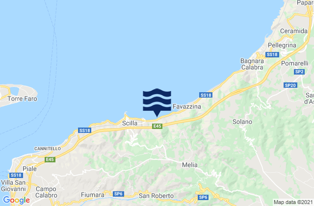 Mapa de mareas Sant'Alessio in Aspromonte, Italy