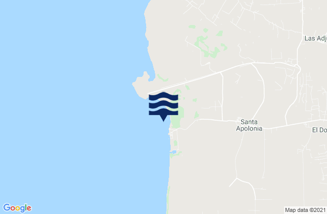 Mapa de mareas Santa Apolonia, Venezuela