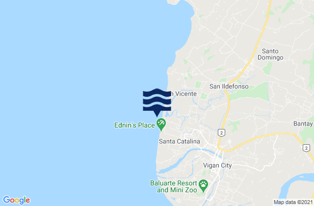 Mapa de mareas Santa Catalina, Philippines