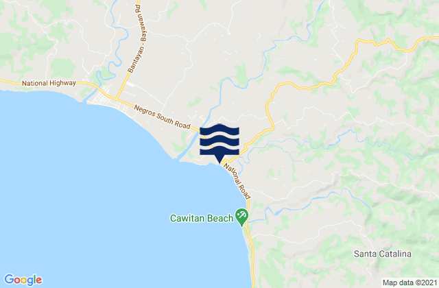 Mapa de mareas Santa Catalina, Philippines