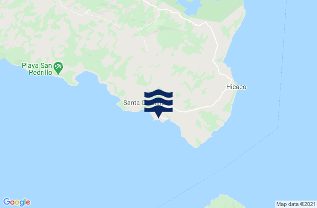 Mapa de mareas Santa Catalina, Panama