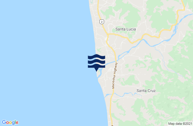 Mapa de mareas Santa Cruz, Philippines
