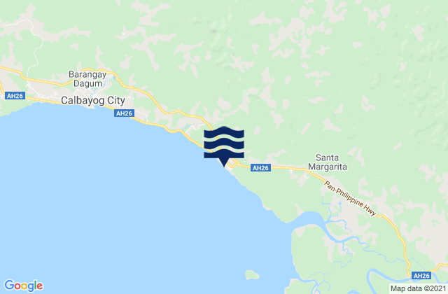 Mapa de mareas Santa Margarita, Philippines