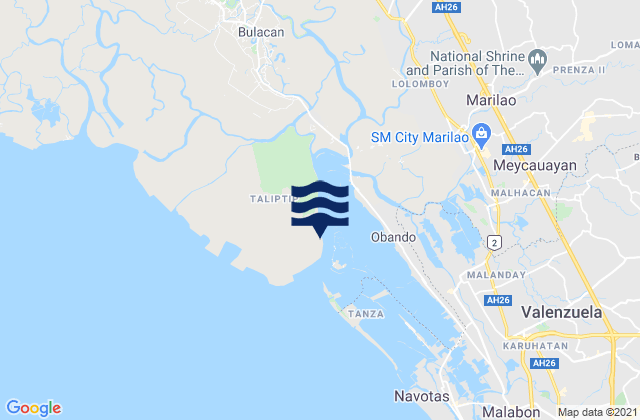 Mapa de mareas Santa Maria, Philippines