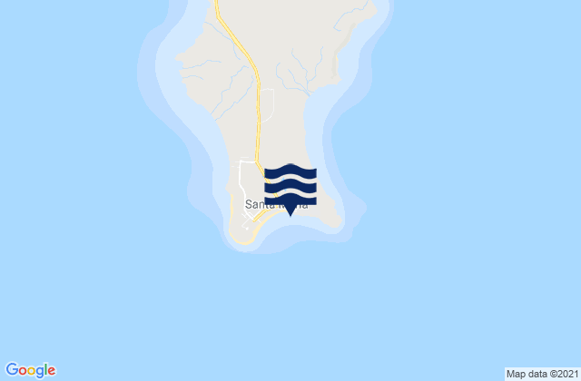 Mapa de mareas Santa Maria, Cabo Verde