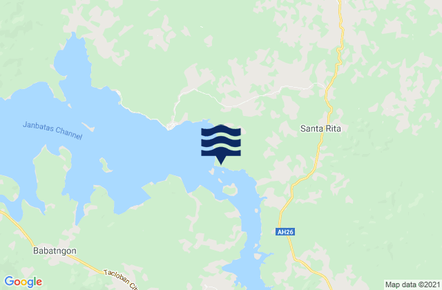 Mapa de mareas Santa Rita I San Juanico Strait, Philippines