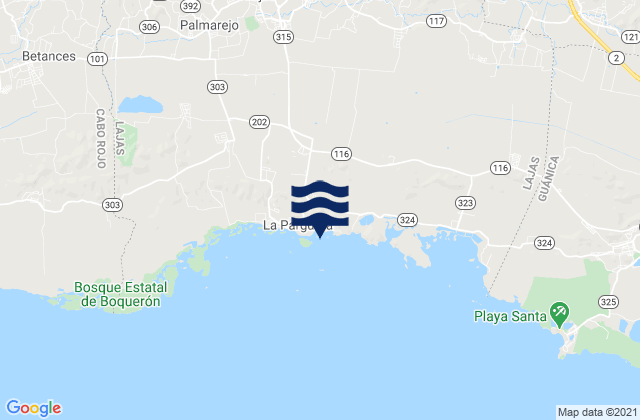 Mapa de mareas Santa Rosa Barrio, Puerto Rico