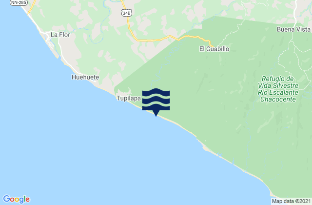 Mapa de mareas Santa Teresa, Nicaragua