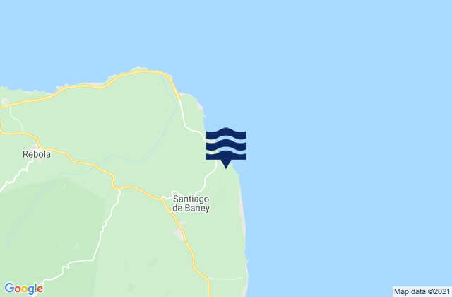 Mapa de mareas Santiago de Baney, Equatorial Guinea