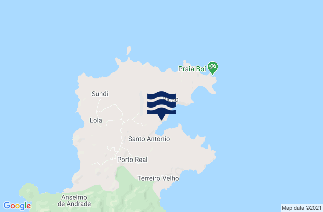 Mapa de mareas Santo António, Sao Tome and Principe