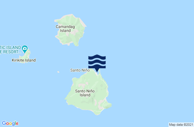Mapa de mareas Santo Niño, Philippines