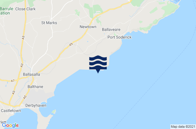 Mapa de mareas Santon, Isle of Man